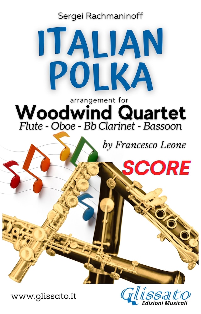Book cover for Italian Polka - Woodwind Quartet (score)