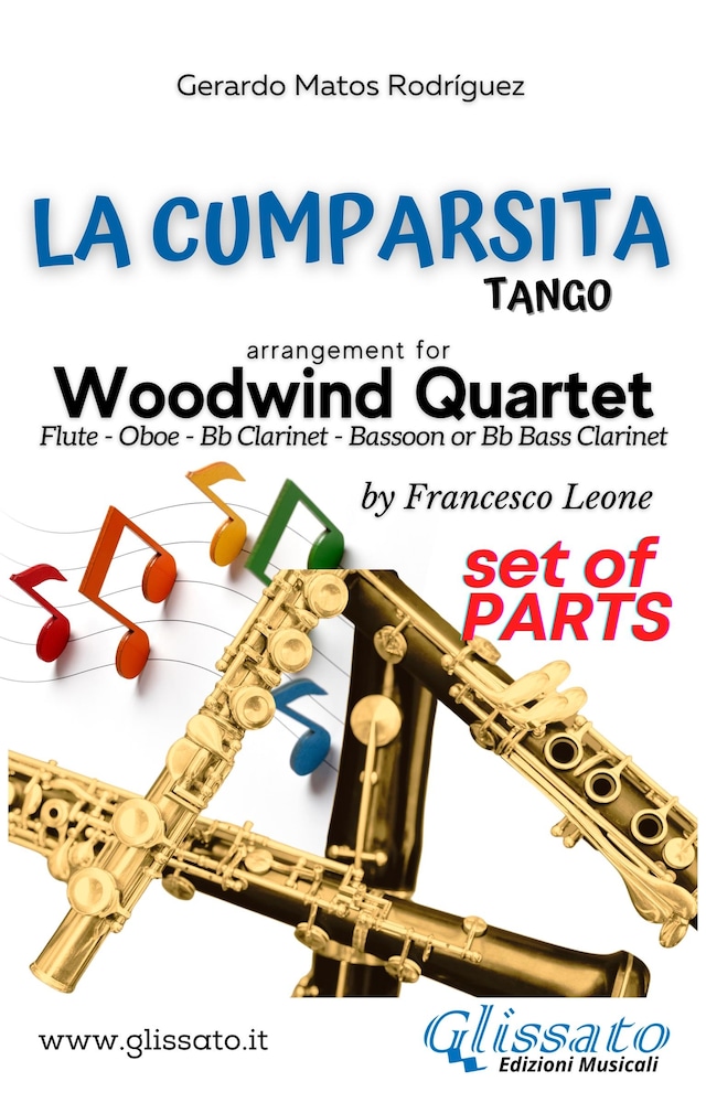 Kirjankansi teokselle La Cumparsita - Woodwind Quartet (parts)