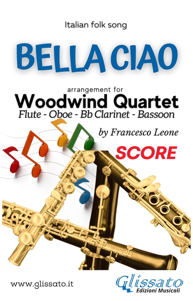 Kirjankansi teokselle Bella Ciao - Woodwind Quartet (score)