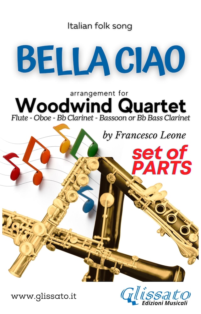Book cover for Bella Ciao - Woodwind Quartet (parts)