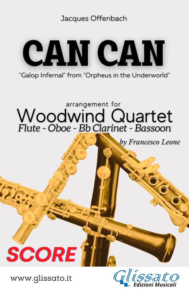 Book cover for Can Can - Woodwind Quartet (score)