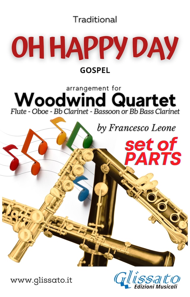 Book cover for Oh Happy Day - Woodwind Quartet (parts)