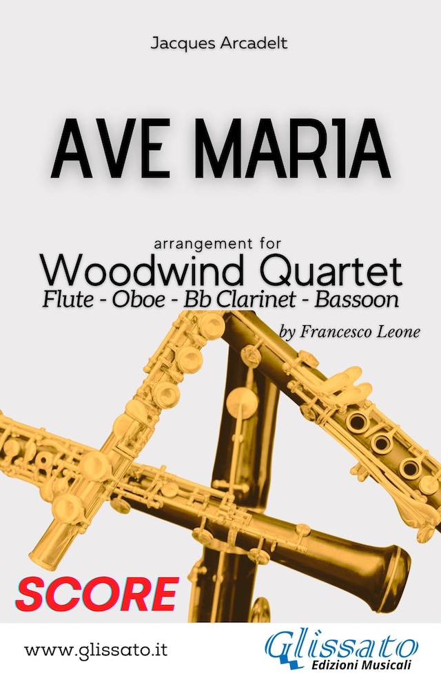 Kirjankansi teokselle Ave Maria - Woodwind Quartet (score)