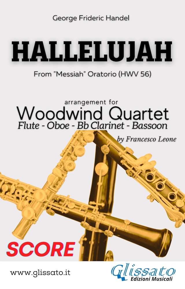 Kirjankansi teokselle Hallelujah - Woodwind Quartet (score)