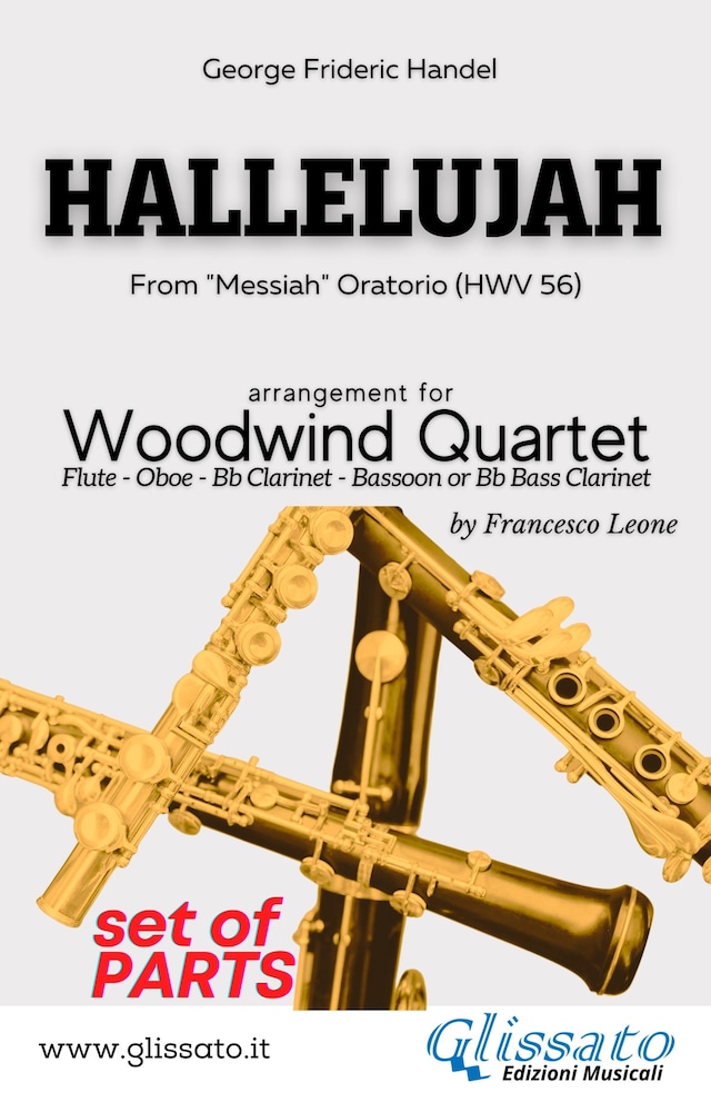 Book cover for Hallelujah - Woodwind Quartet (parts)