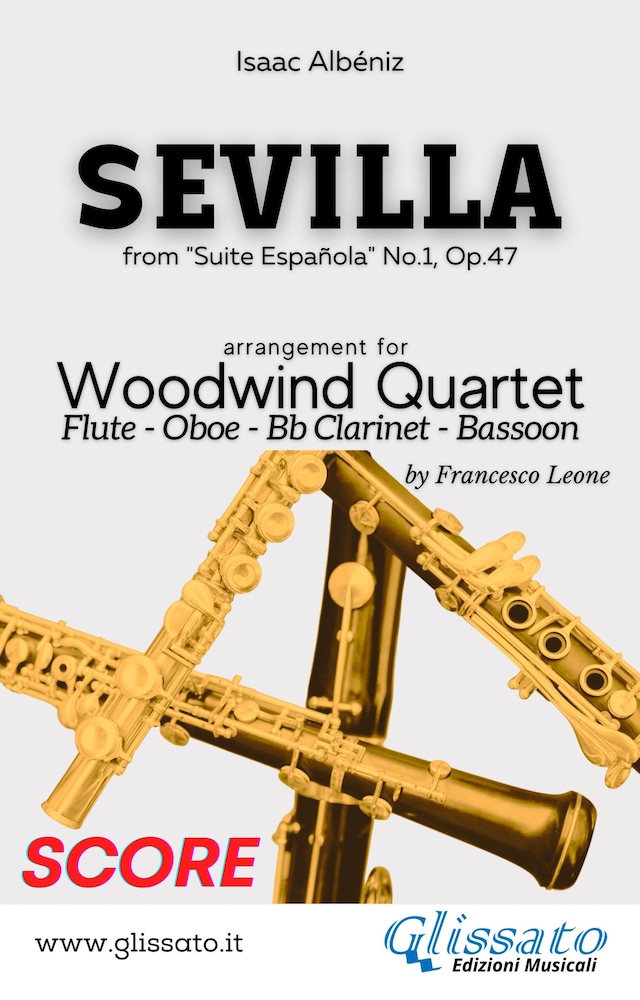 Book cover for Sevilla - Woodwind Quartet (score)