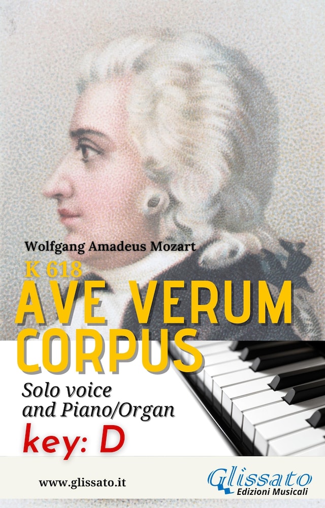 Book cover for Ave Verum  - Solo voice and Piano/Organ (in D)