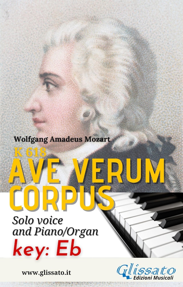 Kirjankansi teokselle Ave Verum  - Solo voice and Piano/Organ (in Eb)