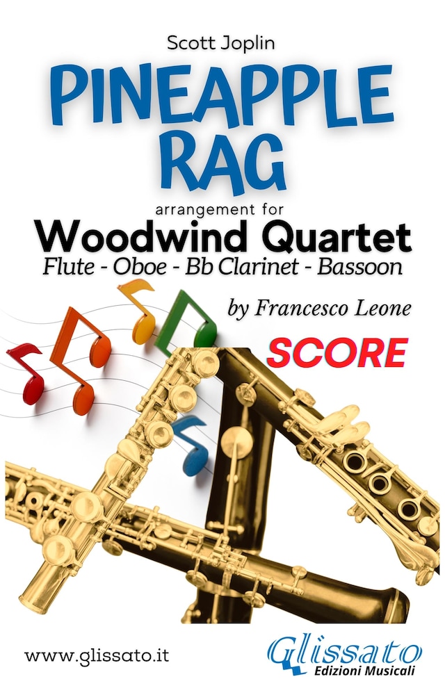 Boekomslag van Pineapple Rag - Woodwind Quartet (score)