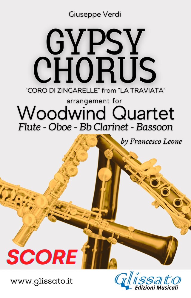 Book cover for Gypsy Chorus - Woodwind Quartet (score)