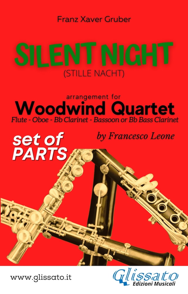 Boekomslag van Silent Night - Woodwind Quartet (parts)