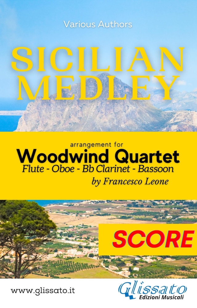Okładka książki dla Sicilian Medley - Woodwind Quartet (score)