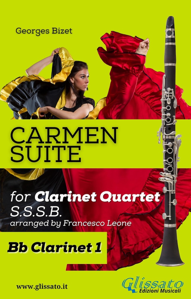 Kirjankansi teokselle "Carmen" Suite for Clarinet Quartet (Clarinet 1)
