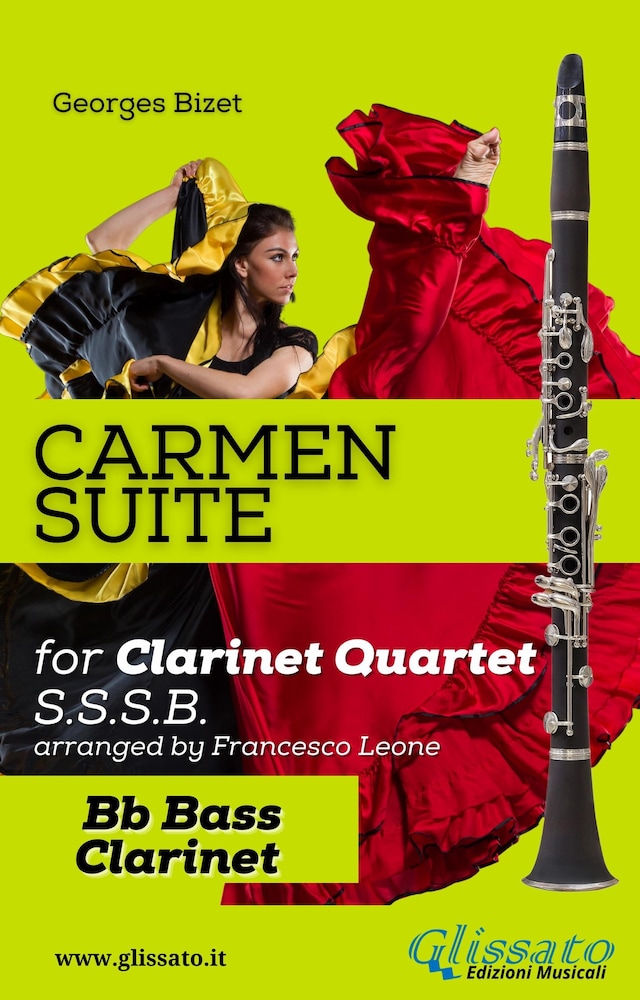 Kirjankansi teokselle "Carmen" Suite for Clarinet Quartet (Bass)