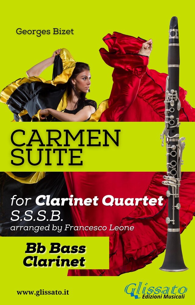 Book cover for "Carmen" Suite for Clarinet Quartet (Bass)