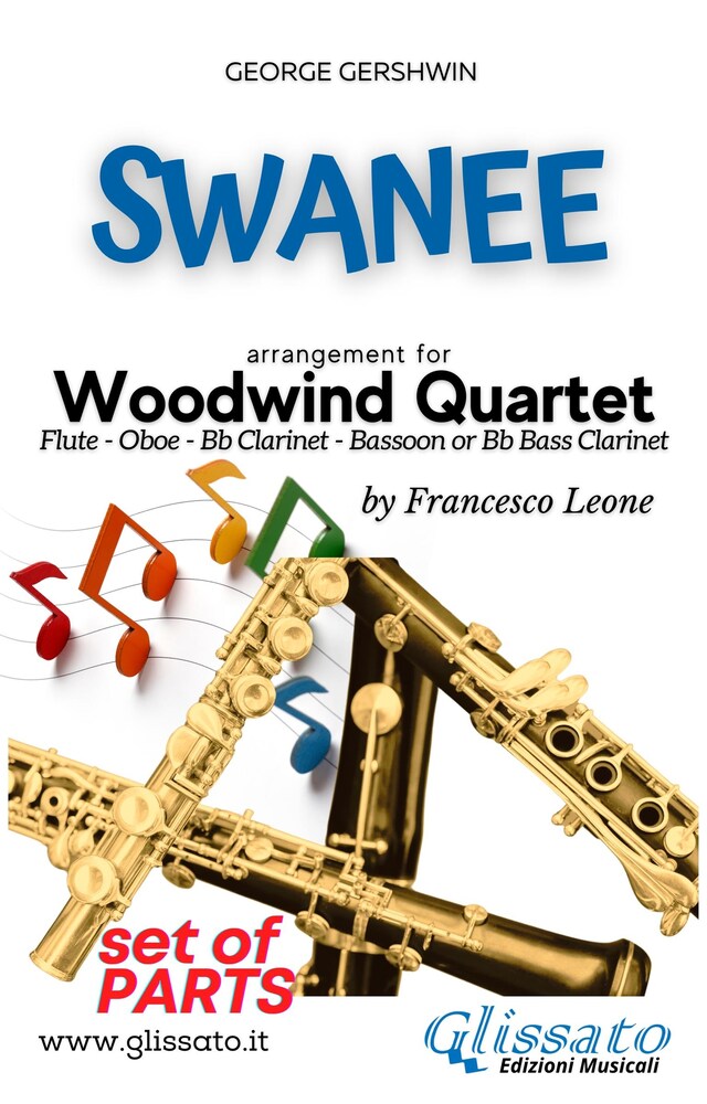 Kirjankansi teokselle Swanee - Woodwind Quartet (PARTS)