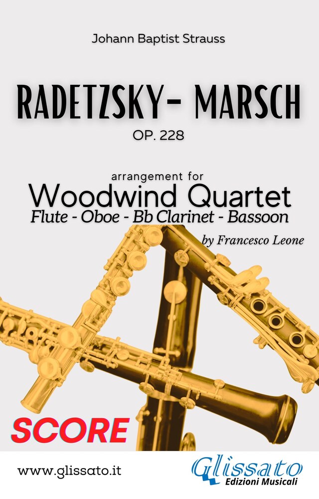Kirjankansi teokselle Radetzky - Woodwind Quartet (SCORE)