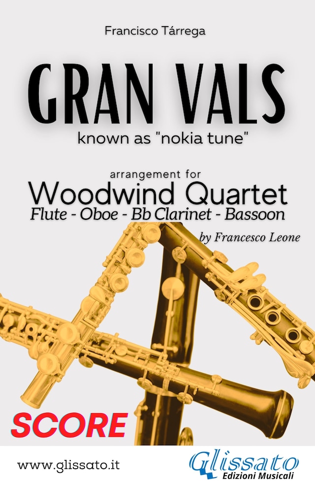 Buchcover für Gran Vals - Woodwind Quartet (SCORE)