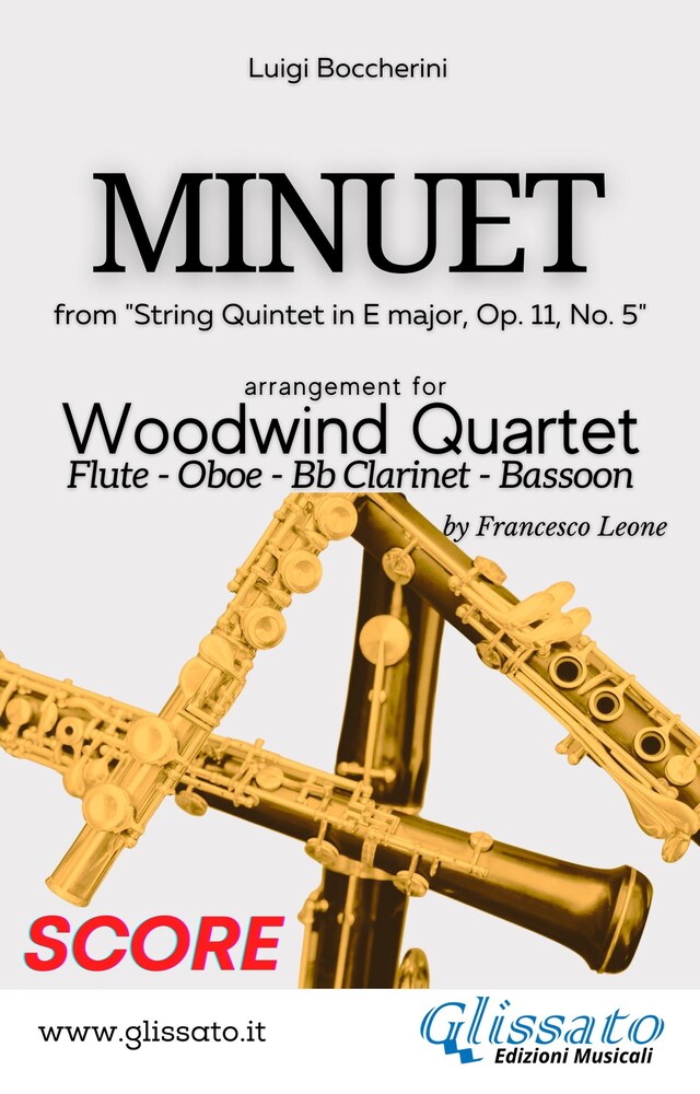 Book cover for Minuet - Woodwind Quartet (SCORE)