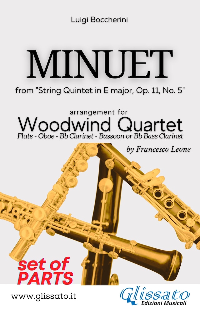 Kirjankansi teokselle Minuet - Woodwind Quartet (PARTS)