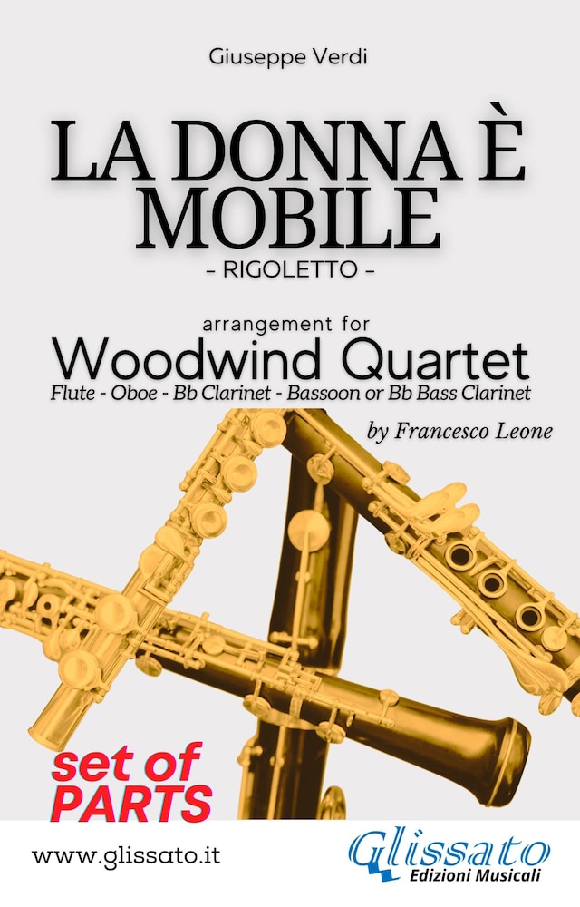 Kirjankansi teokselle La Donna è Mobile - Woodwind Quartet (PARTS)