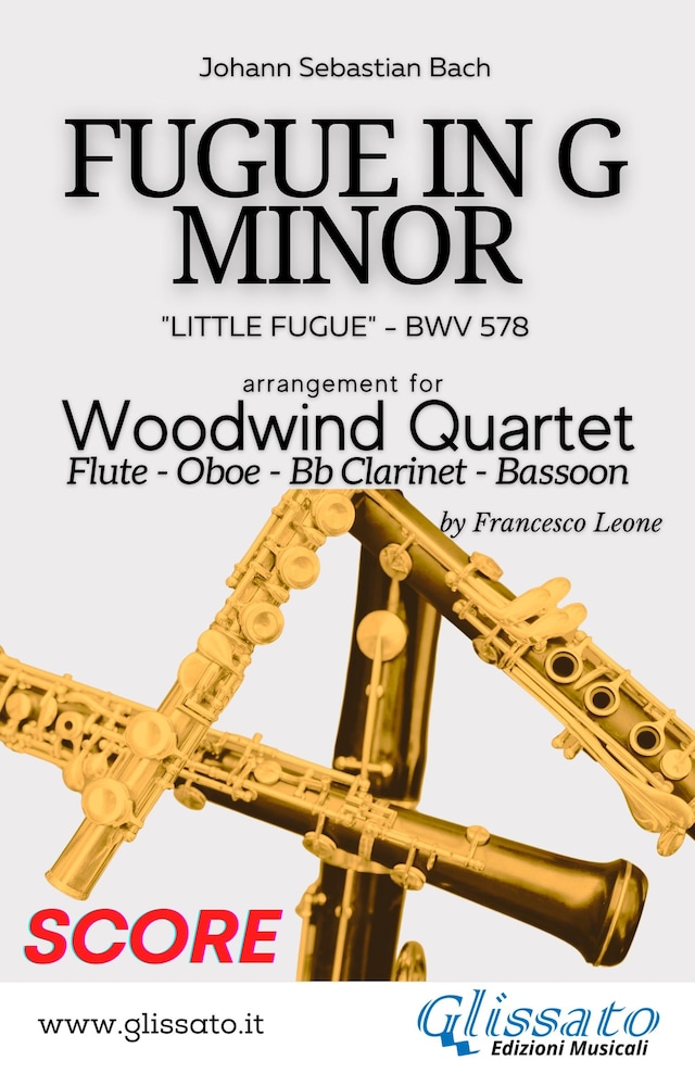 Kirjankansi teokselle (Score) Little Fugue - Woodwind Quartet