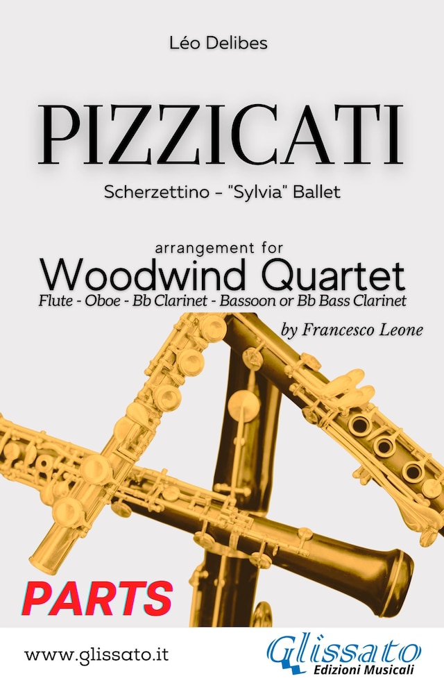 Couverture de livre pour Pizzicati - Woodwind Quartet (Parts)