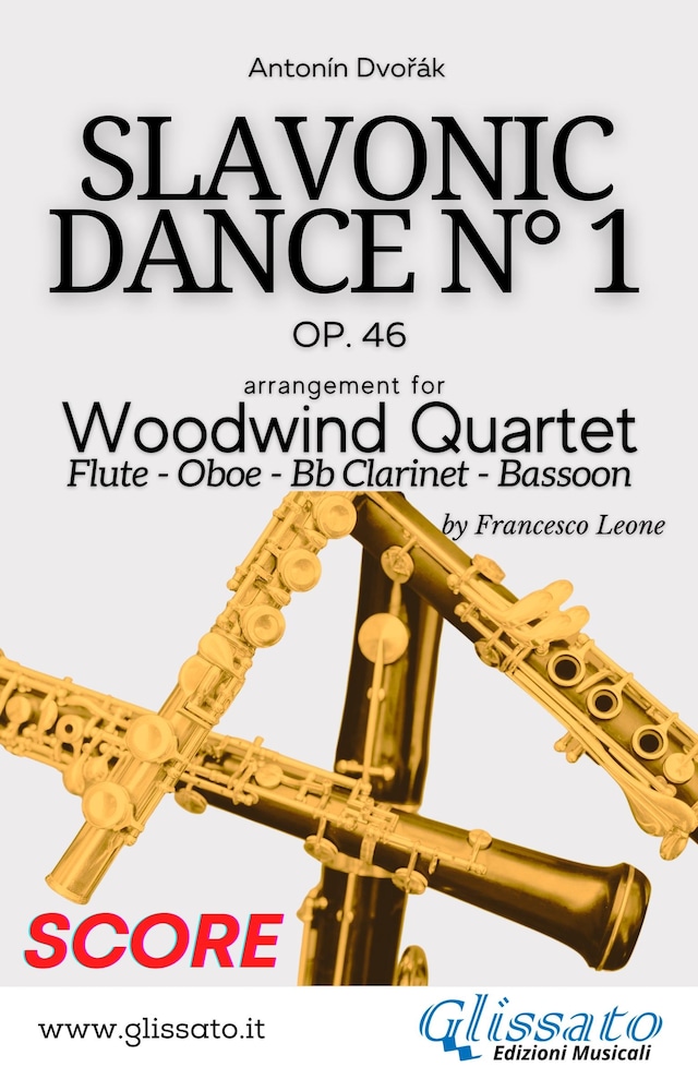 Book cover for Slavonic Dance no.1 - Woodwind Quartet (Score)