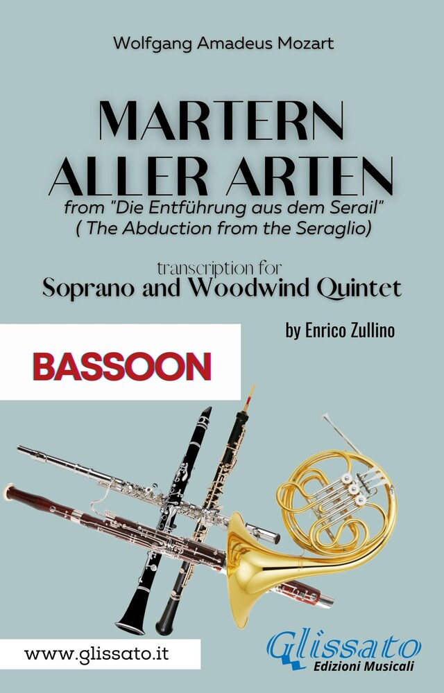 Book cover for Martern aller Arten - Soprano and Woodwind Quintet (Bassoon)