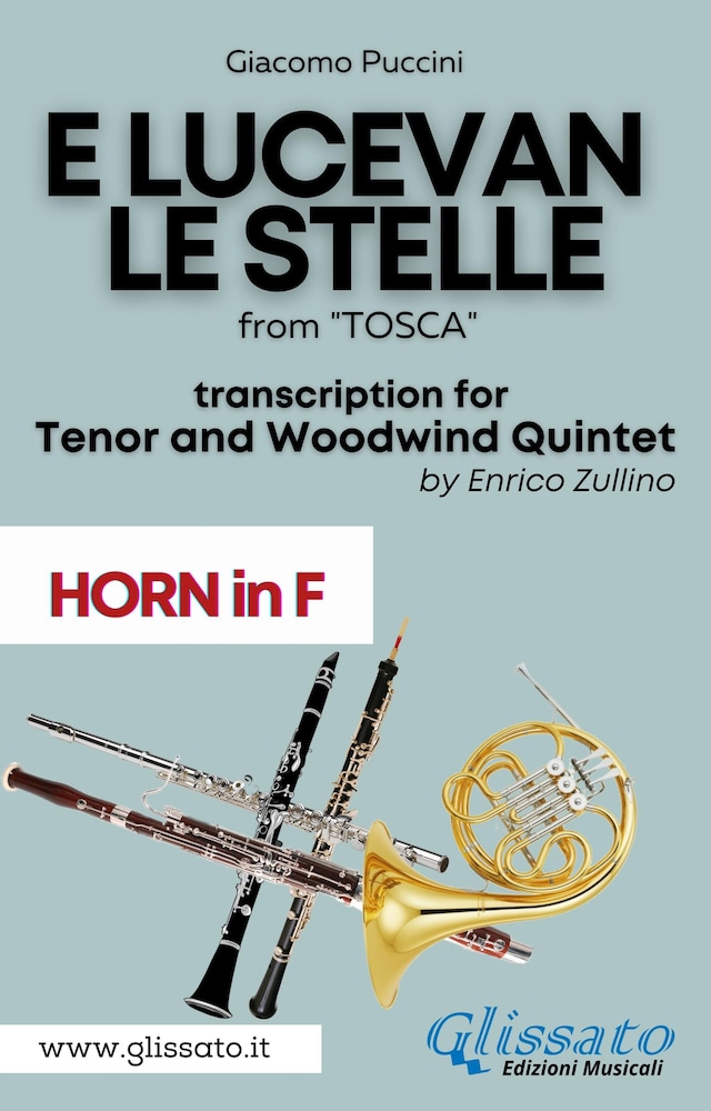 Book cover for E lucevan le stelle - Tenor & Woodwind Quintet (Horn in F part)