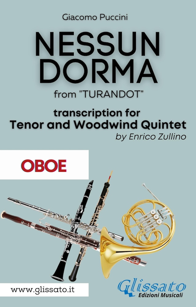 Boekomslag van Nessun Dorma - Tenor & Woodwind Quintet (Oboe part)