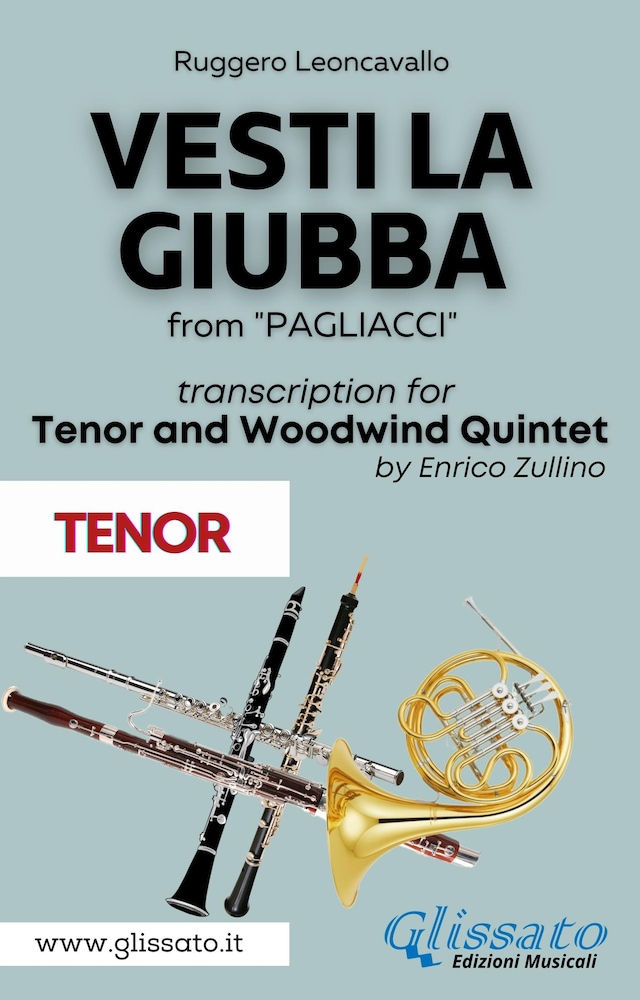 Book cover for (Tenor part) Vesti la giubba - Tenor & Woodwind Quintet