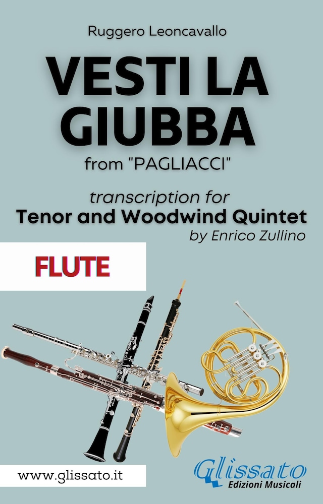 Book cover for (Flute part) Vesti la giubba - Tenor & Woodwind Quintet