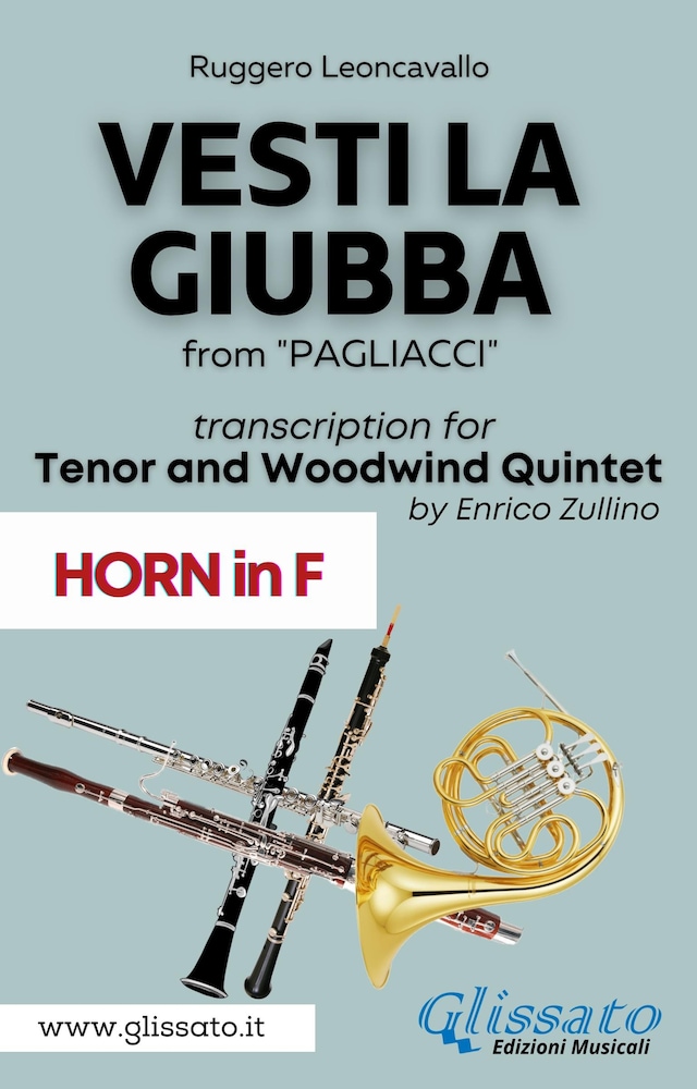 Book cover for (Horn part) Vesti la giubba - Tenor & Woodwind Quintet