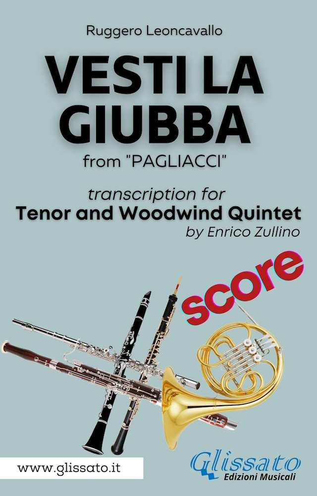 Book cover for (Score) Vesti la giubba - Tenor & Woodwind Quintet