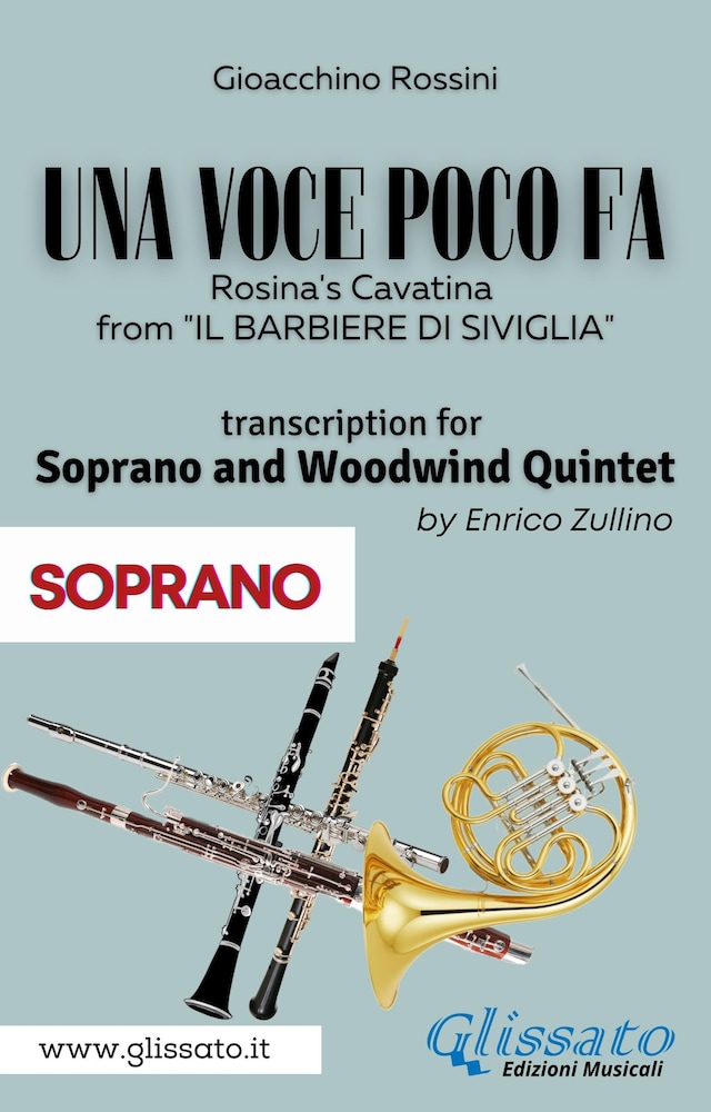 Okładka książki dla (Soprano part) Una voce poco fa - Soprano & Woodwind Quintet
