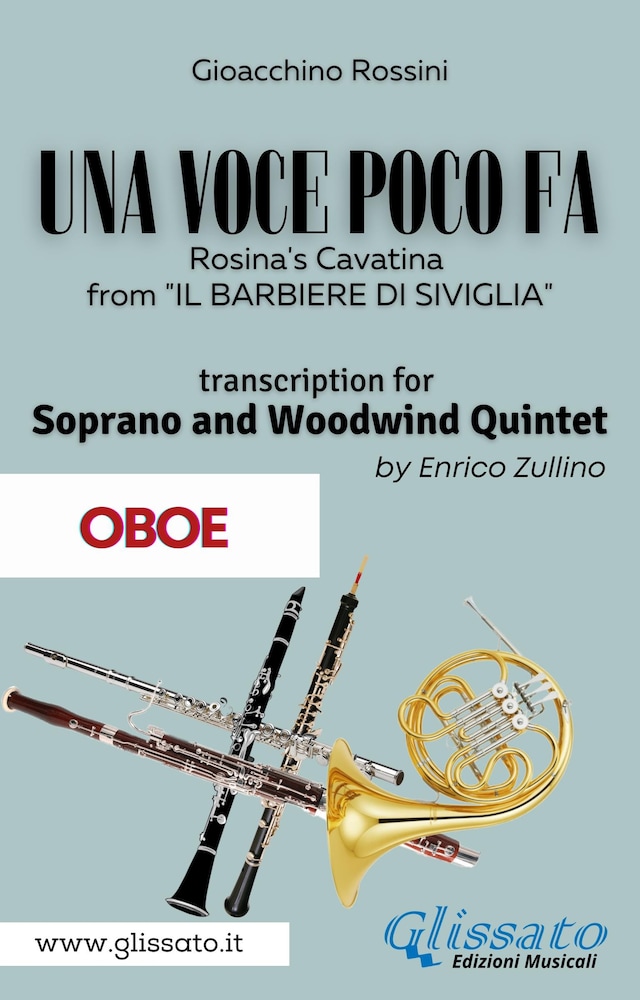 Book cover for (Oboe part) Una voce poco fa - Soprano & Woodwind Quintet