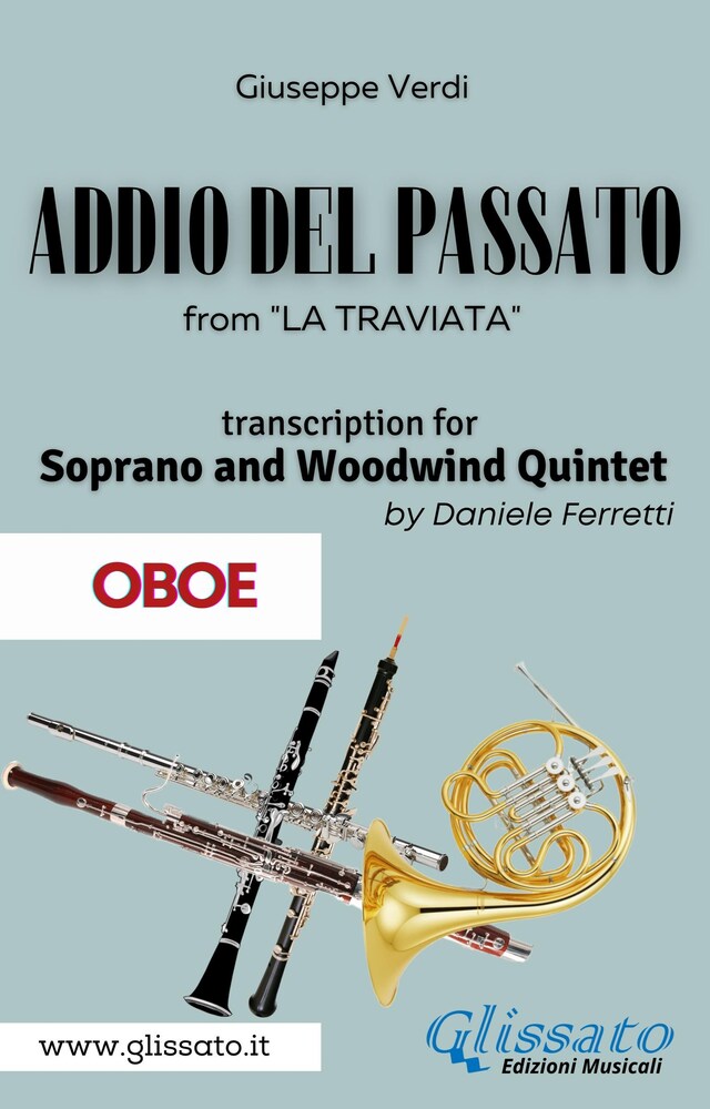 Kirjankansi teokselle (Oboe) Addio del passato - Soprano & Woodwind Quintet