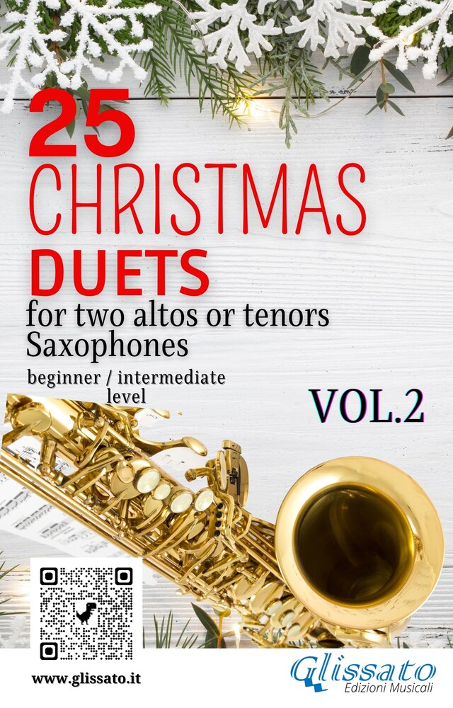Copertina del libro per 25 Christmas Duets for altos or tenors saxes - VOL.2