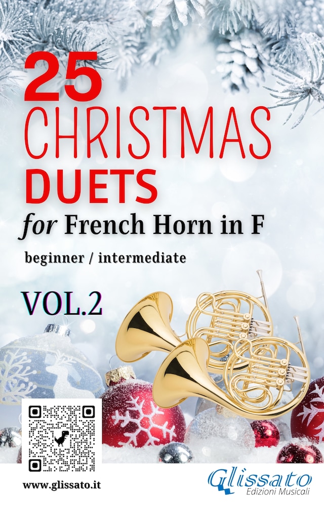 Kirjankansi teokselle 25 Christmas Duets for French Horn in F - VOL.2