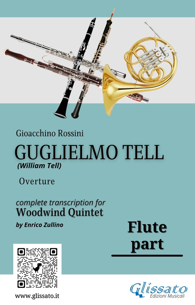 Book cover for Flute part of "Guglielmo Tell" for Woodwind Quintet