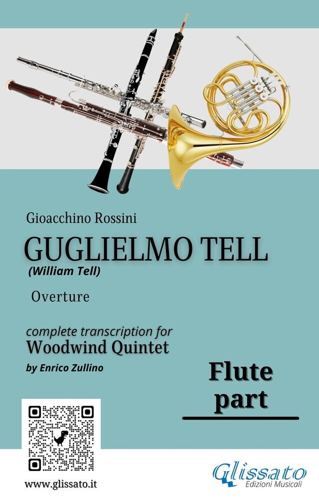 Kirjankansi teokselle Flute part of "Guglielmo Tell" for Woodwind Quintet