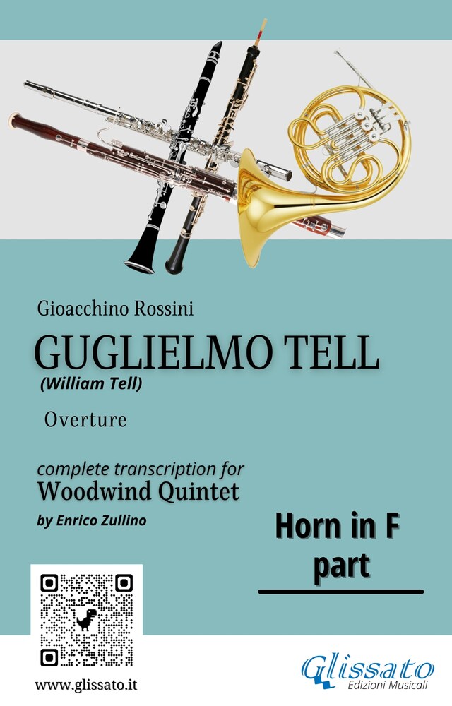 Book cover for French Horn in F part of "Guglielmo Tell" for Woodwind Quintet
