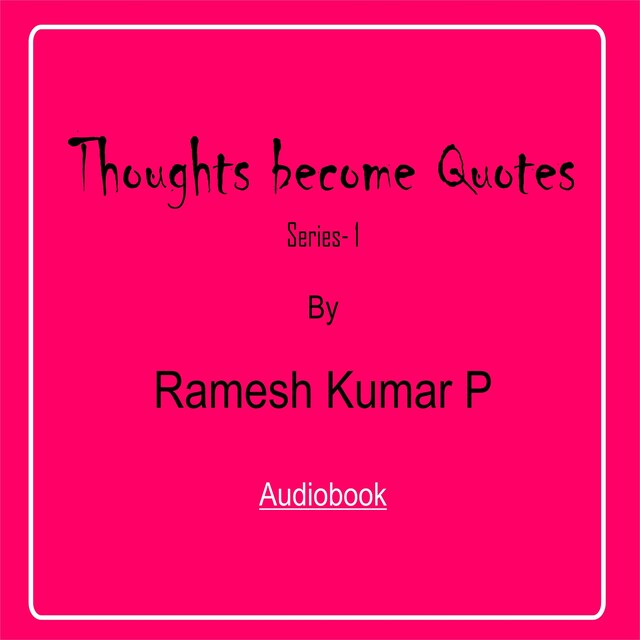 Book cover for Thoughts become Quotes