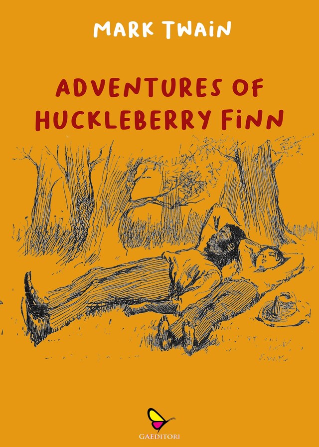 Portada de libro para Adventures of Huckleberry Finn