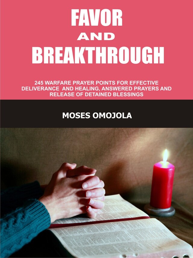 Kirjankansi teokselle Favor and breakthrough