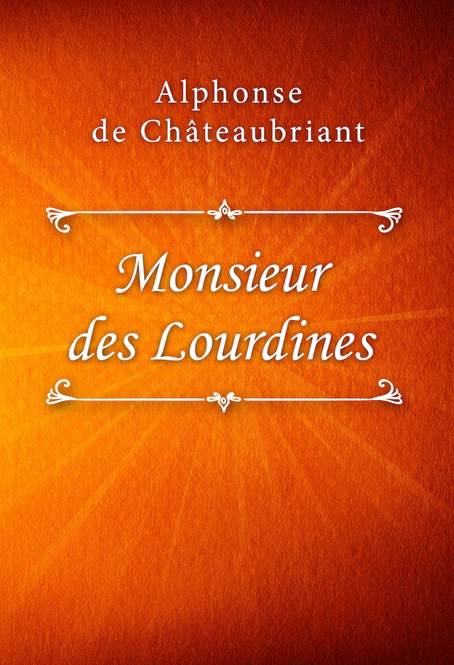 Book cover for Monsieur des Lourdines