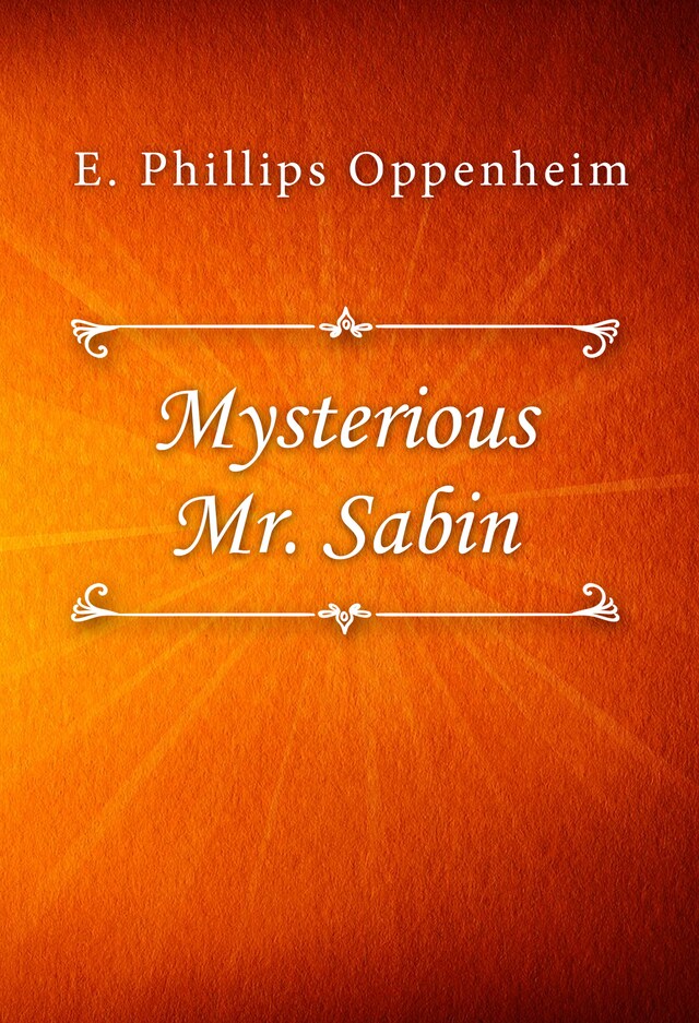 Kirjankansi teokselle Mysterious Mr. Sabin