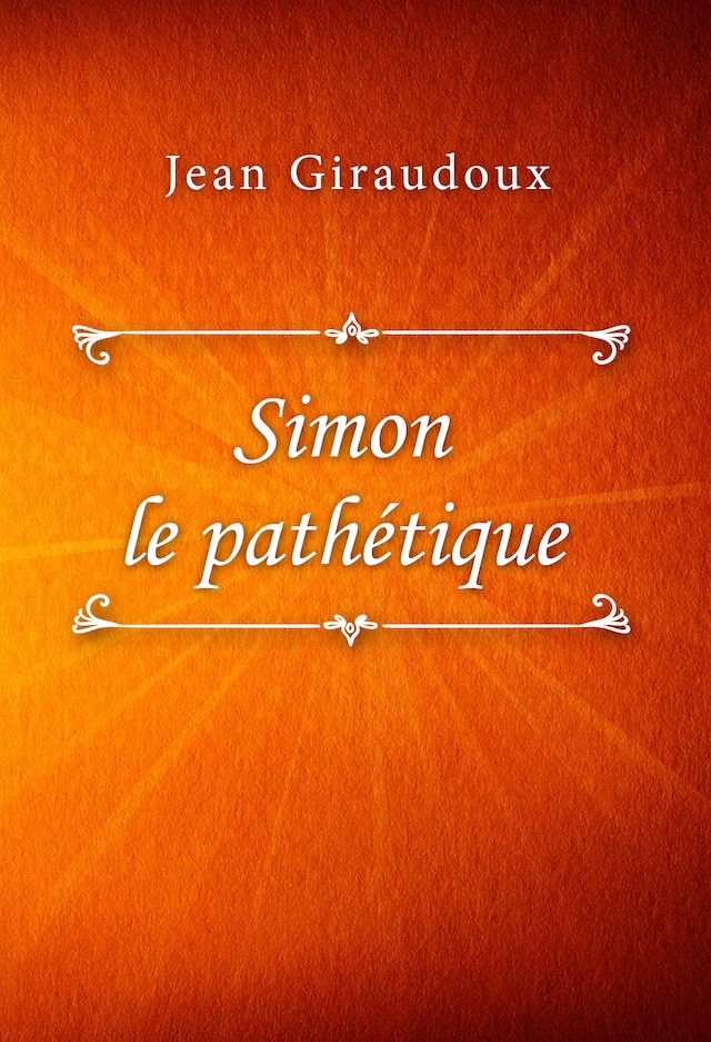 Book cover for Simon le pathétique