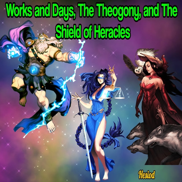 Bogomslag for Works and Days, The Theogony and The Shield of Heracles
